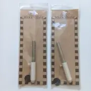 Lot of 2 Folk & Whimsy 3 Strand Floss Punch Embroidery Needle Punch & Threader