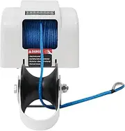 Automatic Boat Anchor Winch Kit, 700 lbs Pulling Force Electric Boat Anchors with Remote Control, Saltwater Ship Windlass Kit with Max Anchor 45lbs, Anchoring Systems with 100ft Rope