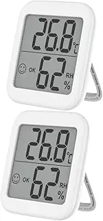 CIMAXIC Simple Design Home Thermometer and Hygrometer Wall Mount Humidity Monit