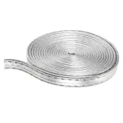 Silver Leather Strap Leather Strip 6mm Wide 5M Long Flat Cord for Clothing Belt