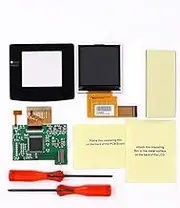 HISPEEDIDO Color Changing LCD Backlit Screen Kits Replacement Backlight Mod LCD PCB Kit Compatible with GameBoyColorGBC Consoles Accessories(2.2inch)