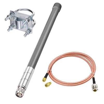 LoRa Gateway Antenna 3dbi Peak Gain Glass Fiber Antenna 915MHz with SMA RF Cable