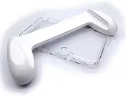 White Color for New3DSXL Hand Grips + Protective Crystal Shells, for New 3DS XL LL 3DSXL 3DSLL Handheld Consoles, Light-Weight Anti-Slip Gaming Handle + Scratch-Proof Clear Protection Covers