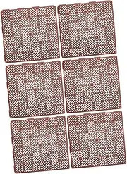 Toddmomy 3sets Garden Mat Floor Mats Non-Slip Garden Floor Pad Plastic Brown 2pcs*3