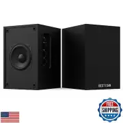 BESTISAN Active Bookshelf Speakers for Record Player, Powered Studio Turntabl