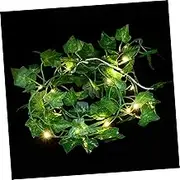 Alipis Artificial String Lights Green Leaves Rattan LED Garland for Home and Garden Decor Warm Atmosphere Fairy Lights for Parties Weddings and Events Battery Operated