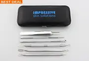 Blackhead Remover Tool Kit Set 6 PCS - Professtional Surgical Steel Extractors