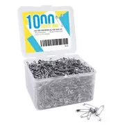 Small Safety Pins 1.1 Inch 1000 Pcs, Safety Pins Bulk with Rust Silver