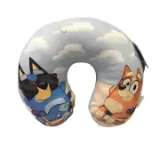 BLUEY Plush Travel Pillow Bluey Bingo at the Beach Light Blue Clouds