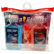 3 piece boys travel set Power Rangers includes soap chapstick