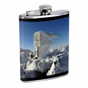 Mount Adams D1 Flask 8oz Stainless Steel Hip Drinking Whiskey