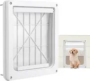 Lesunbak Dog Door with Sliding Lock Panel | Pet Door Weatherproof Doors - Lightweight Dog Door with Transparent Flap Pet Safe Dog Door