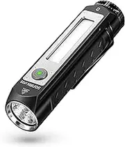Sofirn IF23 Torch, LED Torch Rechargeable 4000 Lumen Small Torch with Floody Red Side Light, Super Bright Waterproof 6500K LED Camping Flashlight with Magnetic Tail Cap for Hunting Emergency