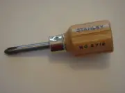 VTG STANLEY #2 PHILLIPS SCREWDRIVER WOOD STUBBY No2712 NOS RARE SCARCE MODEL NEW