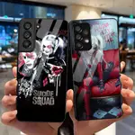 SAMSUNG HARLEY QUINN 鋼化玻璃手機殼適用於三星 GALAXY S9 PLUS S10 S10E S2