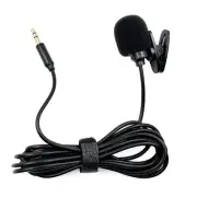 Lavalier Microphone Mic Stereo Audio Mini Wired Mic 3.5mm Plug for Sound2775