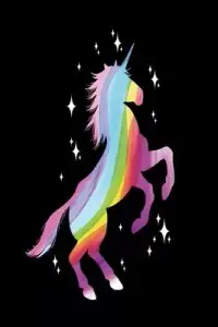 在飛比找博客來優惠-Leaping rainbow unicorn Notebo