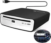 Smallterm External Universal CD Player for Car - Portable CD Player with Extra USB Extension Cable, Plugs into Car USB Port,Laptop,TV, Mac,Computer for Android 4.0 and Above Navigation