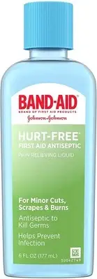 Band-Aid Hurt Free Antiseptic Wash, Assorted, 6 Fl Oz