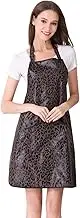 Hair Stylist Apron for Women with Pockets, Barber Hair Cutting Aprons for Men, Black Adjustable Bib Apron for Salon Hairdresser, Kitchen, Beauty, Tattoo, Barista, Bartender, Baker
