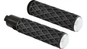 Arlen Ness Diamond Chrome TBW Grips 4 Harley 23-24 Road/Street Glide