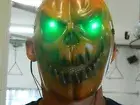 Halloween Prop, Cosplay, COSTUME Led GLOW Eyes Glasses for Masks, GREEN