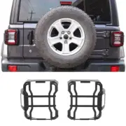 Rear Tail Light Guards Led Cover Black Protector for Jeep Wrangler JL 2018-20 M (for: Jeep)