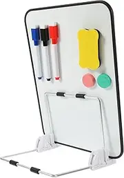 OHPHCALL Portable Whiteboard Easel Magnetic Erasers Dry Erase Board Light for Office Classroom Random