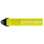 Raceworks Fluoro Yellow Flexible Tow Strap - VPR-021FY