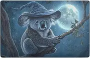 WOIWB Doormat Halloween Koala Tree Print, Welcome Mat 20x32 inches Dirt Resist, Door Mat for Entryway Front Door Bedroom Bathroom