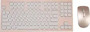 Willow Mechanical Keyboard [Milk Tea Edition] + Bonus Wireless Mouse, 102 Keys, MAC/WIN, LP Kailh Linear Silent Hot Swappable Switches, White Backlit, RF 2.4, Bluetooth, USB, PBT Keycaps, Aluminum Top