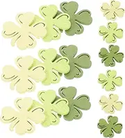 100pcs Chips St Patricks Day Decorations for Table Saint Confetti St Patricks Day Craft Cutout Shamrocks Cutouts Holiday Cutouts