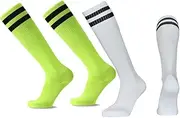 [Tadipri] Children's Football Socks, Comfortable Thin Children's Football Socks, Breathable, Stylish Football Socks for Boys and Girls from 7-13 Years, multicoloured, 14 cm
