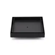 Watermark Black 150x150mm Tile Insert Floor Drain Shower Grate 80mm Waste Outlet