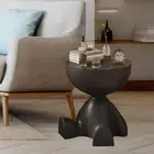Small Side Table Coffee Table Plant Minimalistic Bedside Cabinet for Dorm Office