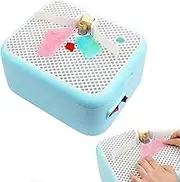60W Stained Glass Grinder, with 3/4" Diamond Grinder Bits, Mini Automatic Stained Glass Grinder, Mini DIY Grinding Tool Kit for Shaping Ceramic Glass blue