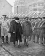 French President Raymond Poincare and King George V December 1914 - Old Photo