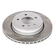 PowerStop - Rear Coated Hat and Edge Rotor fits 2004-2009 BMW 530i 525i 528i PO (for: BMW)