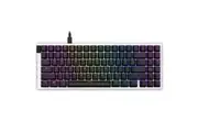 NZXT MiniTKL Compact Mechanical Keyboard - White Colour Gateron Red Switches,