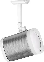 Adjustable Wall Mount and Ceiling Mount for Sonos One/One SL Swivel & Tilt Adjustments Mounting Brackets for Sonos One Speaker, White