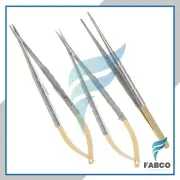 3 GERMAN CASTROVIEJO MICRO SURGERY NEEDLE HOLDER STR SCISSORS STR SUTURE FORCEPS
