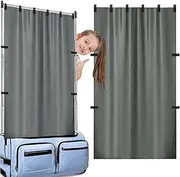 [Sqodok] Privacy Curtain for Dance Bag Suitcase,Portable Backstage Privacy Changing Room in Dance Competitions, Privacy Partition Screens for Dancer Backstage Accessories, Outdoor Camping, Window Shades, Grey