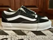 Size 3.5M 5W - Vans VAULT OG Old Skool LX Premium Skate Shoe Vintage Black New