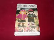 VOGUE #8926 - CUTE 23" LEARNING DOLL - CLOTHING & FACE TRANSFERS PATTERN FF
