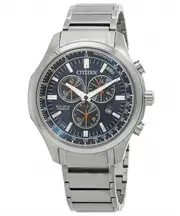 Citizen Eco-Drive Super Titanium Chronograph Tachymeter AT2530-85L Mens Watch