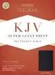 Holy Bible—King James Version, Black Genuine Leather, Super Giant Print Reference