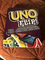 Mattel Games UNO Flip Tin Box Card Game - GDG37 NIB