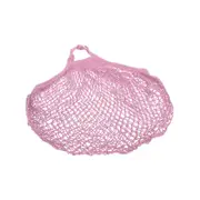 Appetito Cotton String Shopping Bag - Pink Short Handle