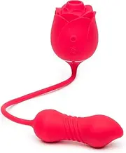 Lovehoney Power Petal 2 in 1 Rose Clitoral Sucking Toy & Love Egg Thrusting Vibrator – Rose Sex Toy Clit Suction Stimulator with 6 Suction Speeds – Vibrating Adult Sex Toys for Women - Waterproof
