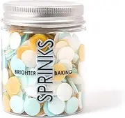 Sprinks Wafer Decoration Sprinkles 9g | Blue White Gold Edible Topping | Perfect for Cake Decorating | Cookies | Cupcakes | Baking Fun Party Treats